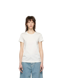 Moncler White Tonal Logo T Shirt