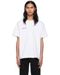 Helmut Lang White Trapunto T Shirt