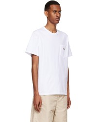 MAISON KITSUNÉ White Tricolor Fox T Shirt