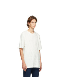 Fendi White Velour Forever T Shirt