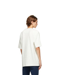 Fendi White Velour Forever T Shirt