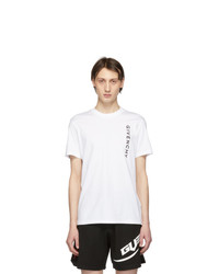 Givenchy White Vertical Logo Slim Fit T Shirt