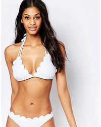Asos Fuller Bust Mix And Match Crochet Lace Scallop Supportive Soft Triangle Bikini Top Dd F