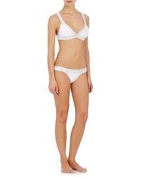 Kiini Valentine Triangle Bikini Top Silver White