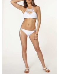 South Beach White Crochet Bikini Set