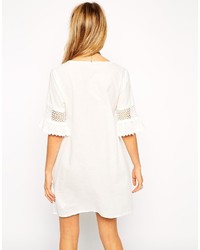 Asos Collection Reclaimed Vintage Smock Dress With Crochet