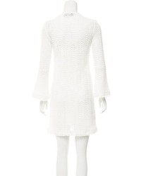 Derek Lam 10 Crosby Crocheted Knit Long Sleeve Dress