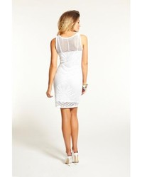 guess white crochet dress