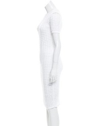 Alexander Wang Short Sleeve Crocheted Dress