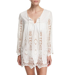 Nanette Lepore Carnaby Crocheted Tunic Coverup