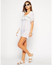 Asos Collection Lace Insert Smock Beach Dress