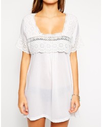Asos Collection Lace Insert Smock Beach Dress