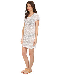 Tommy Bahama Crochet Lace Short T Shirt Dress Cover Up