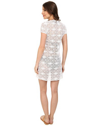 Tommy Bahama Crochet Lace Short T Shirt Dress Cover Up