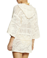 Emilio Pucci Hooded Crocheted Cotton Coverup