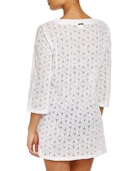 Laundry by Shelli Segal Spellbound Crochet Tunic Cover Up