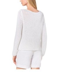 Michael Kors Michl Kors Hand Crocheted Cotton Sweater