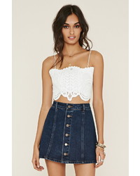 Forever 21 Crochet Cropped Cami