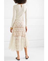 Loewe Paulas Ibiza Crocheted Cotton Maxi Dress