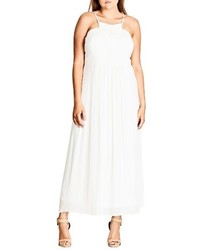 City Chic Purity Halter Style Maxi Dress