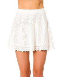 O'Neill Oneill The Off The Hook Crochet Skirt In Pearl