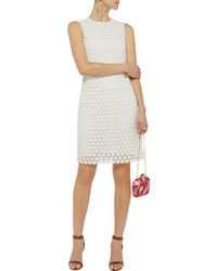 Raoul Crocheted Cotton Lace And Leather Dress