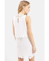 Topshop Crochet Overlay Dress