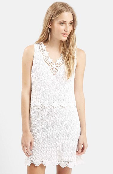 Topshop Crochet Overlay Dress, $90 | Nordstrom | Lookastic