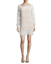 Tracy Reese Crochet Accented Shift Dress