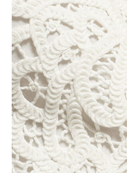 Maje Reverie Crocheted Cotton Mini Dress