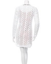 Louis Vuitton Spring 2015 Crochet Long Sleeve Dress