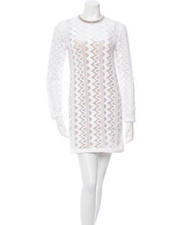 Louis Vuitton Spring 2015 Crochet Long Sleeve Dress