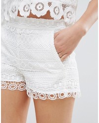 French Connection Castaway Crochet Shorts