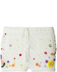 Emilio Pucci Embellished Crochet Shorts