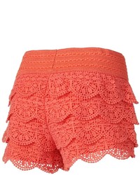 Rewind Crochet Lace Shortie Shorts Juniors