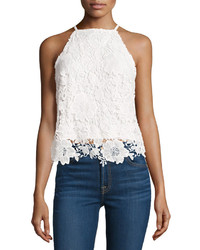 Bishop + Young Crochet Front Tank White