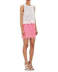 Ungaro Emanuel Crocheted Lace Top White