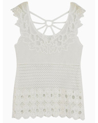 Choies Crochet Lace Vest Top With Strappy Back