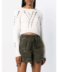 T by Alexander Wang Cropped Knit Jumper