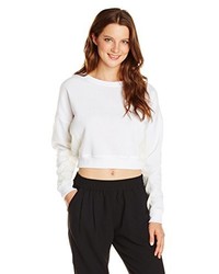 Southpole Juniors Basic Fashion Cropped Fleece Sweatshirt