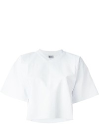Arthur Arbesser Waxed Cropped T Shirt