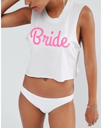 Private Party Bride Cropped Tank Top