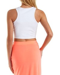 Charlotte Russe Caged Sleeveless Crop Top