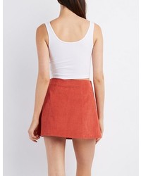 Charlotte Russe Scoop Neck Cropped Tank