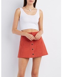 Charlotte Russe Scoop Neck Cropped Tank