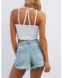 Charlotte Russe Strappy Sleeveless Crop Top