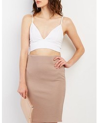 Charlotte Russe Strappy Triangle Crop Top