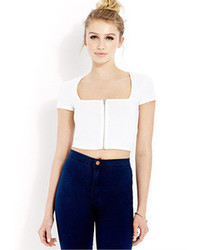 Forever 21 Clear Cut Crop Top