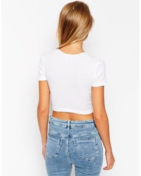 Asos Collection The Ultimate Crop Top In Rib