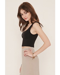 Forever 21 Cotton Blend Crop Top